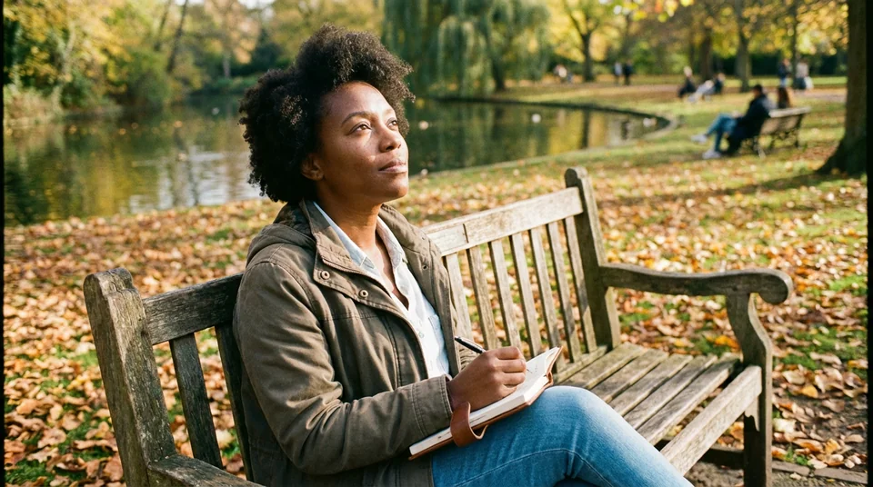 Peaceful journaling and emotional reflection